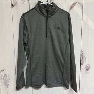 The North Face Tech Glacier 1/4-Zip Men’s Large Gray Fleece EUC
